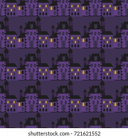 Halloween patterns with holiday symbols. Vector background can be used for wallpaper, fills, web page,surface, scrapbook,  holiday card, invitation and party design.