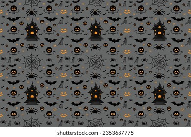 Halloween Patterns Images Halloween Pattern Vector Art Icons and Graphics