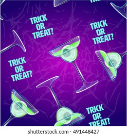 halloween pattern.trick or treat