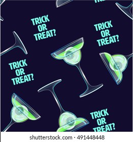 halloween pattern.trick or treat