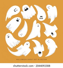 Halloween phantom collection in various shapes and emotion