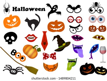 Halloween Photo Booth Props. Monster party printable and Masks Decorations