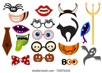 Halloween Photo Booth Props. Monster party printable and Masks Decorations