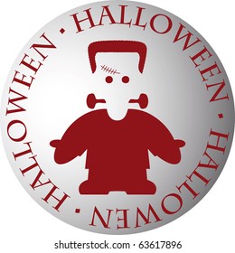 halloween pictogram frankenstein monster