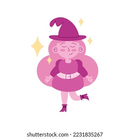 halloween pink witch comic character