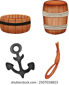 Halloween Pirate ghost character hand draw vector