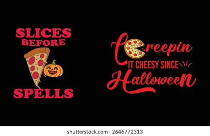 Halloween Pizza Designs Spooky Sayings Bats Ghosts Witch