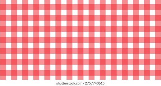 Halloween plaid tablecloth with red checkered pattern background. Isolated flat vector.eps.10