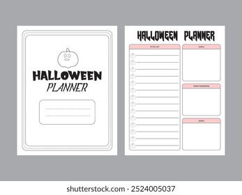 Planificador De Halloween Kdp Plantilla Interior
Tamaño: 8.5X11
300 Dpi 