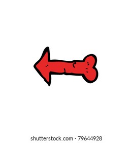 halloween pointing sign cartoon
