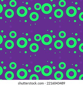 Halloween Poison Bubble Pattern. Halloween Geometric Circle Bubble Pattern