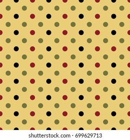 Halloween polka dot pattern