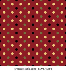 Halloween polka dot pattern