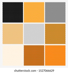 Halloween polka dot patterns, cover designs, poster design, brochure design, modern background, modern abstract templates, halloween templates, small polka dots, autumn colors, halloween background