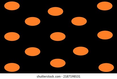 Halloween Polka patrón de puntos naranja y negro