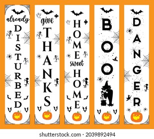 Halloween Porch Sign Welcome sign