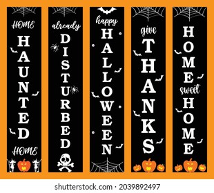 Halloween Porch Sign Welcome sign