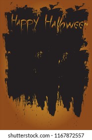 Halloween postcard illustration