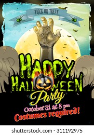 Halloween poster background. EPS 10 vector file included