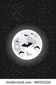 Halloween Poster Bats