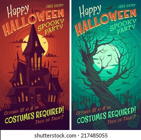 Halloween poster / card / background