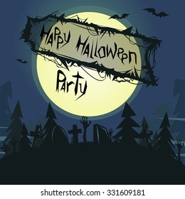 Halloween poster / card / background