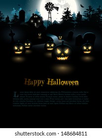 Halloween poster with copyspace