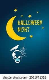 Halloween poster. Covid-19. Medical mask
