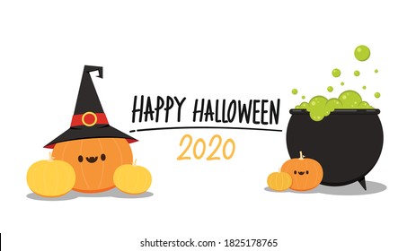 Halloween poster design 2020. Happy  Halloween day wallpaper.