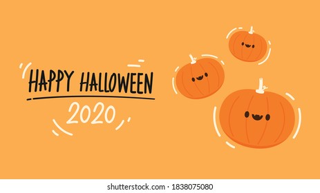 Halloween poster design 2020. Happy  Halloween day wallpaper.