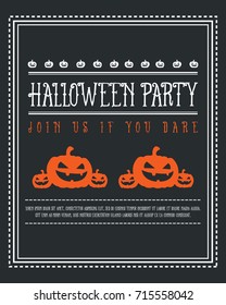 Halloween poster design with black background