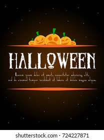 Halloween poster design collection stock