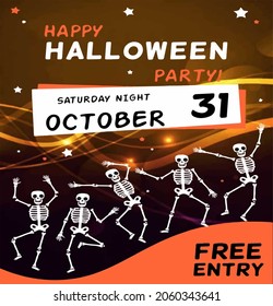 Halloween-Plakatdesign und -Logos