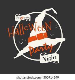 Halloween poster design on dark background
