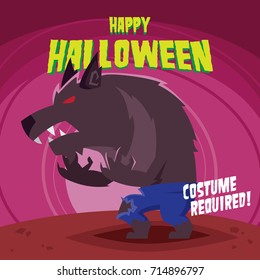Halloween poster design template series