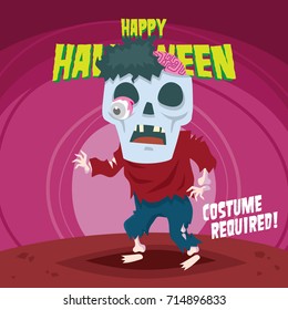 Halloween poster design template series