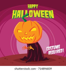 Halloween poster design template series