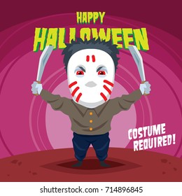Halloween poster design template series