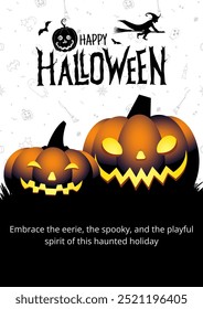 Halloween poster design vector with eps format file.