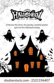 Halloween poster design vector with eps format file.