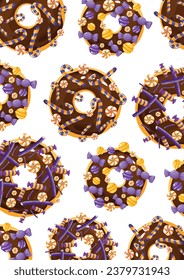 Halloween poster, Halloween donut, Print, Poster, 