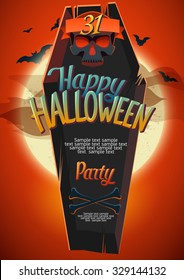 Halloween poster with space for text