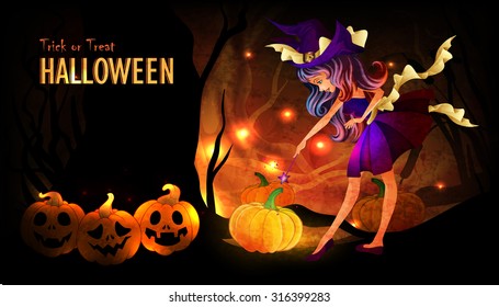 Halloween poster template