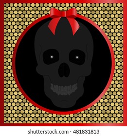 Halloween poster. template for greeting card invitation or congratulations. Halloween vector illustration