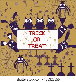 Halloween poster Trick-or-treat