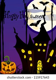 halloween poster - vector
