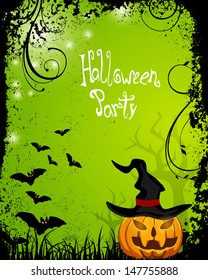Halloween poster - vector 