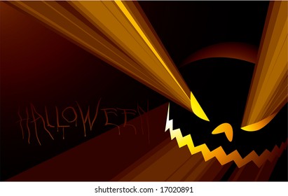 Halloween poster. Vector.