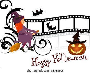 halloween poster - vector