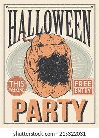 Halloween Poster. Vector illustration.